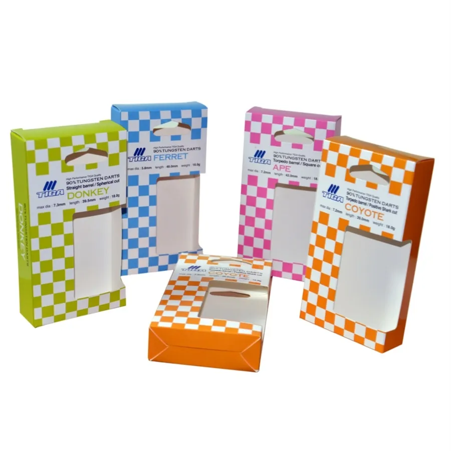 Darts paper package box with euro hook
